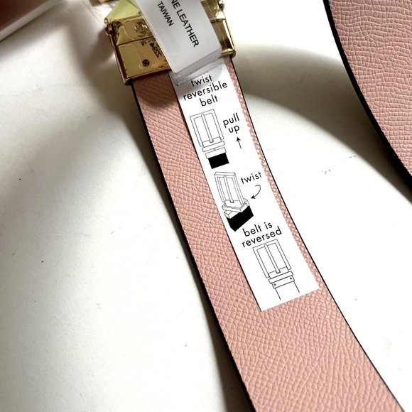NWT Original MICHAEL KORS Signature Reversible Belt Logo Buckle Brown main image 5